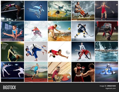 adobe sports photo collage templates|Sports Collage Images – Browse 75,496 Stock Photos  .